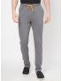 Fitz Solid Cotton Blend Slim Fit Trackpant - Charcoal