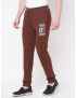 Fitz Solid Cotton Blend Slim Fit Trackpant - Dark Brown