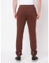 Fitz Solid Cotton Blend Slim Fit Trackpant - Dark Brown