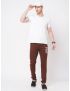 Fitz Solid Cotton Blend Slim Fit Trackpant - Dark Brown