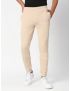 Fitz Solid Cotton Blend Slim Fit Trackpant - Beige