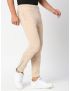 Fitz Solid Cotton Blend Slim Fit Trackpant - Beige