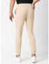 Fitz Solid Cotton Blend Slim Fit Trackpant - Beige