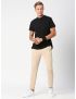 Fitz Solid Cotton Blend Slim Fit Trackpant - Beige