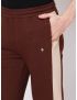 Fitz Colorblock Cotton Blend Slim Fit Trackpant - Dark Brown