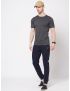 Fitz Solid Cotton Blend Slim Fit Trackpant-s-s - Dark Navy