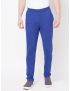 Fitz Solid Cotton Blend Slim Fit Trackpant - Cobalt Blue