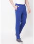 Fitz Solid Cotton Blend Slim Fit Trackpant - Cobalt Blue