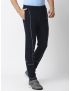 Fitz Solid Cotton Blend Slim Fit Trackpant - Dark Navy