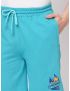 Fitz Solid Cotton Blend Slim Fit Shorts - Sea Blue