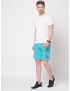 Fitz Solid Cotton Blend Slim Fit Shorts - Sea Blue