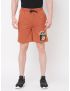 Fitz Solid Cotton Blend Slim Fit Shorts - Brown Sugar