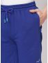 Fitz Solid Cotton Blend Slim Fit Shorts - Cobalt Blue