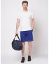 Fitz Solid Cotton Blend Slim Fit Shorts - Cobalt Blue