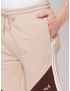 Fitz Colorblock Cotton Blend Slim Fit Shorts - Beige