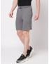 Fitz Solid Cotton Blend Slim Fit Shorts - Charcoal