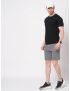 Fitz Solid Cotton Blend Slim Fit Shorts - Charcoal