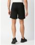 Fitz Solid Polyester Regular Fit Shortss - Black