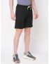 Fitz Solid Polyester Regular Fit Shorts - Black