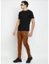 Fitz Solid Cotton Blend Slim Fit Trackpant - Camel Brown